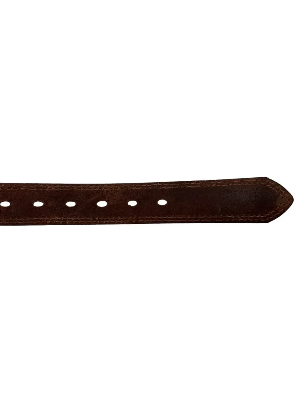 New Vatan Genuine Leather Classic Belt Metal Buckle Mens 46 Brown